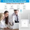WiFi Extender - 5G WiFi Repeater Internet Booster with Ethernet Port - 1200Mbps WPS WiFi Extenders Signal Booster for Home - Covers 4000sq.ft 35 Devic