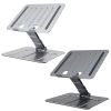 Laptop Stand Riser Stepless Angle Adjustable Ergonomic Notebook Holder Heat Dissipation Notebook Elevator for Laptop Tablet Drawing Board up to 15.6in