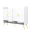 Shoe Cabinet with Doors, 11-Tier Shoe Storage Cabinet with Adjustable Shelves, Modern Wooden Shoes Shoe Storage Organizer for Entryway, Living Room, H