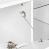 Modern contracted LED TV Cabinet with Storage Drawers,4 Storage Cabinet with Open Shelves for Living Room Bedroom