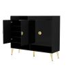 Shoe Cabinet with Doors, 11-Tier Shoe Storage Cabinet with Adjustable Shelves, Modern Wooden Shoes Shoe Storage Organizer for Entryway, Living Room, H