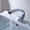 Bathroom Sink Faucet, Unique Design Single Handle Single Hole Lavatory Faucet