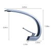Bathroom Sink Faucet, Unique Design Single Handle Single Hole Lavatory Faucet