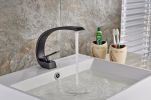 Bathroom Sink Faucet, Unique Design Single Handle Single Hole Lavatory Faucet