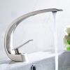 Bathroom Sink Faucet, Unique Design Single Handle Single Hole Lavatory Faucet