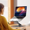 Laptop Stand Riser Stepless Angle Adjustable Ergonomic Notebook Holder Heat Dissipation Notebook Elevator for Laptop Tablet Drawing Board up to 15.6in