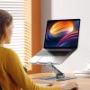 Laptop Stand Riser Stepless Angle Adjustable Ergonomic Notebook Holder Heat Dissipation Notebook Elevator for Laptop Tablet Drawing Board up to 15.6in